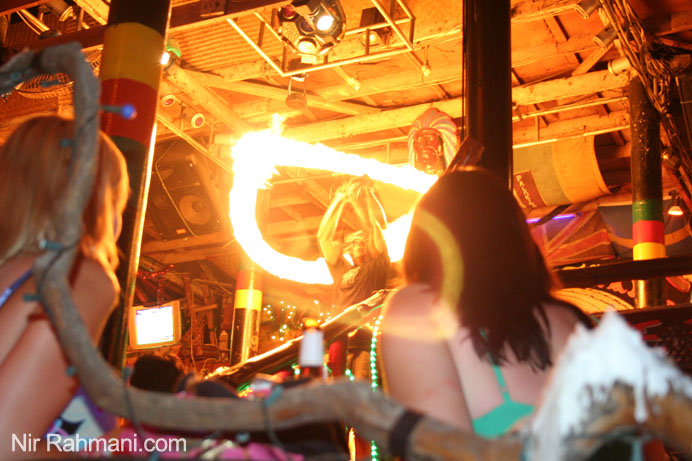 Fire juggling show at Apache bar, Koh PhiPhi