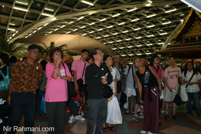 Waiting for a flight at Bangkok Suvarnabhumi international airport